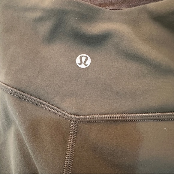 Lululemon Align Leggings Nulu Buttery Soft Yoga Pants Athleisure Grey Sage Sz 6 - Picture 9 of 11
